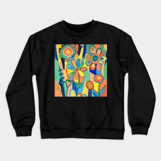 Sunburst florals Crewneck Sweatshirt